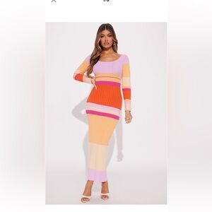 Color block Maxi dress, New with tags!